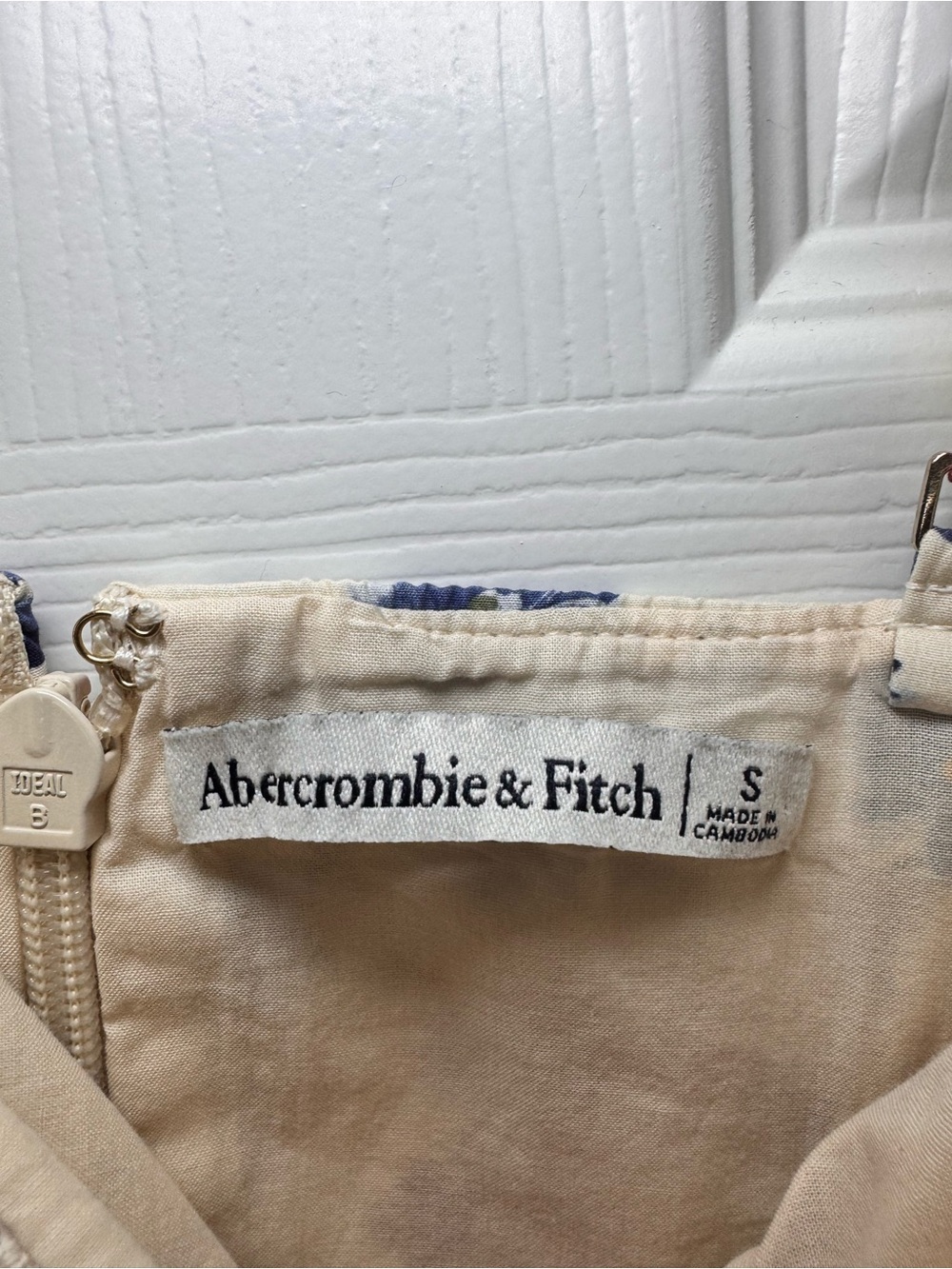 Abercrombie & Fitch 100% Cotton A&F Bra-Free Dylan Midi Dress - Picture 4 of 5